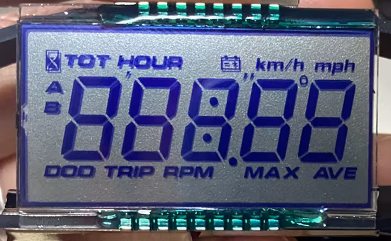 Пользовательский монохромный серый Tn 7-сегментный ЖК-дисплей с белой светодиодной подсветкой